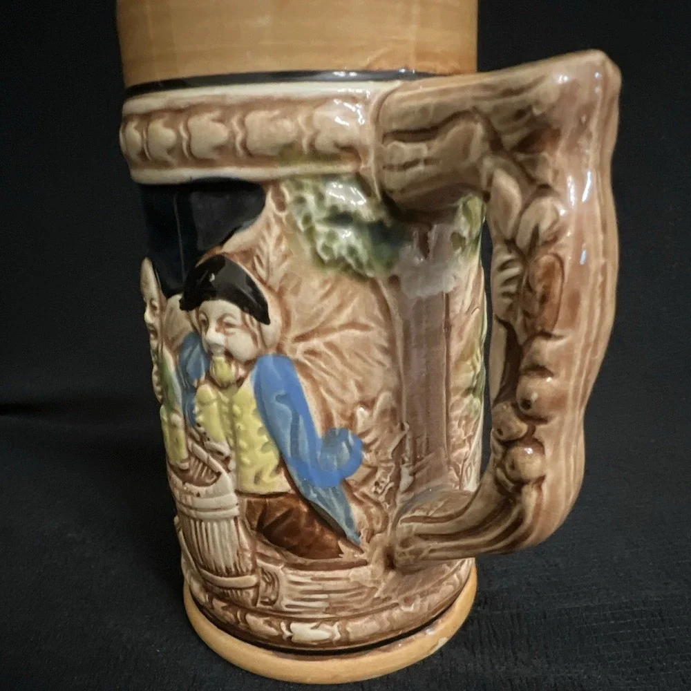 Vintage Giftcraft Toronto Japan Beer Stein German Tavern Relief MCM